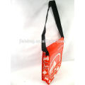 Shinny laminated pp non woven shoulder bag for advertisement and gift